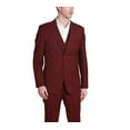 thumbnail image 1 of Caravelli Men's 60509 3-Piece Single Breasted Slim Fit Vested Suit - Burgundy - 50R, 1 of 10