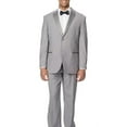 thumbnail image 1 of Caravelli Men's 60538 Slim Fit Two-Piece Notch Lapel Tuxedo Suit Set - Light Grey - 36R, 1 of 4