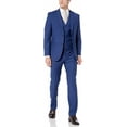 thumbnail image 1 of Caravelli Men's 60580 3-Piece Single Breasted Slim Fit Vested Suit. Cobalt Blue - 38L, 1 of 11