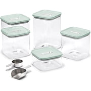 Caraway 13-Piece Glass Airtight Food Storage Containers with   , BPA-Free Kitchen Storage Containers   Stackable, Space-Saving Airtight Containers for Dry Goods and More - Mist