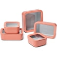 thumbnail image 1 of Caraway 13pc Glass Food Storage Container Set - Easy to Store, Non Toxic Lunch Box - with Glass Lids - Includes Storage Organizer - Perracotta, 1 of 6