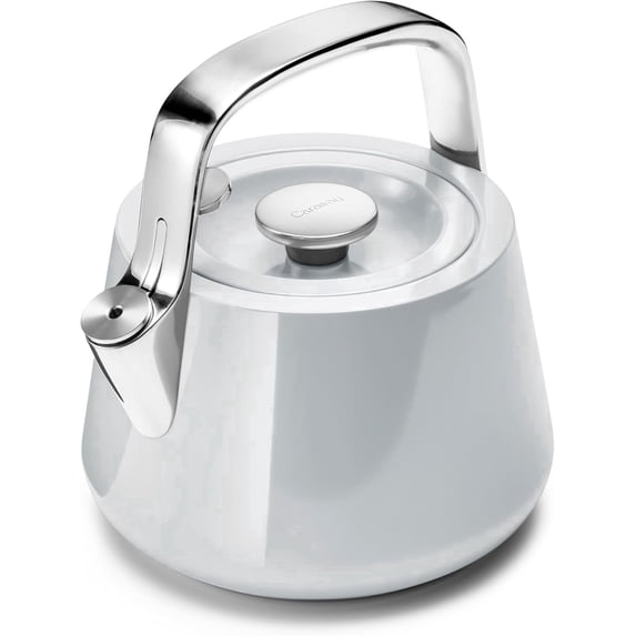Caraway 2 Quart Whistling Tea Kettle - Durable Stainless Steel Tea Pot ...