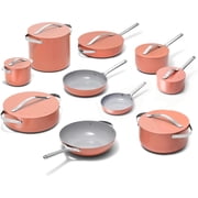Caraway 24-Piece Nonstick Ceramic Cookware Set - Includes Fry Pans, Sauce, Saut  Pan, Dutch Oven, Petite Cooker, Stir Fry, Rondeau, Stock Pot, Lids & Storage Organizers - Perracotta