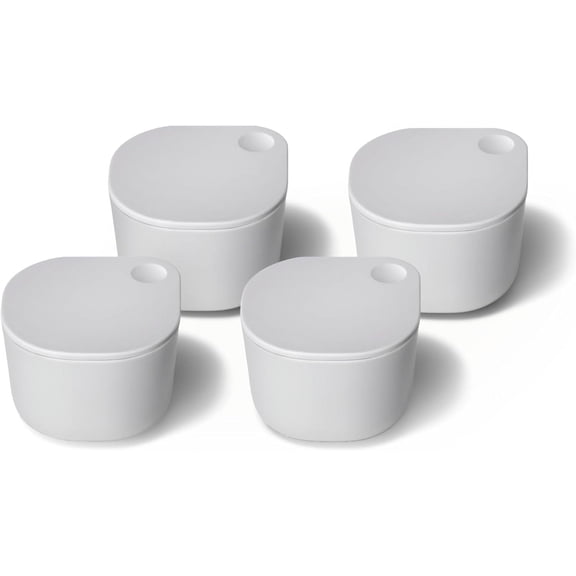 Caraway 4pc Dot Inserts - Dash Ramekins w/Lid - Easy to Store, Non Toxic - Perfect for Sauces, Garnish, & Small Snack or Sides
