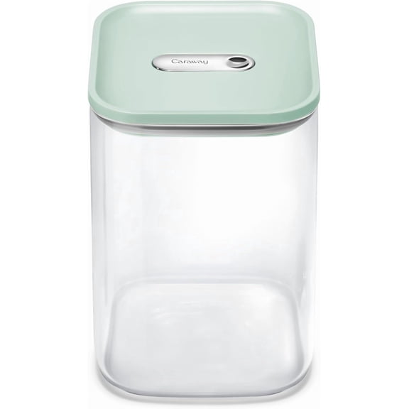 Caraway 4qt Glass Airtight Food Storage Container with Lid – Non-Toxic, BPA-Free Kitchen Storage Container – Stackable, Space-Saving Airtight Container for Dry Goods and More - Mist