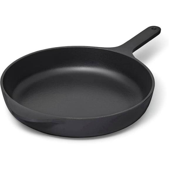 Caraway Cast Iron Skillet - 10.5” Enameled Cast Iron Pan With 3 Layer Enamel Coating - No Seasoning Required - Compatible With All Stovetops - Free From Forever Chemicals - Rust