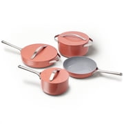 Caraway Ceramic Non-Stick Pots & Pans Cookware Set, 12- Piece, Perracotta