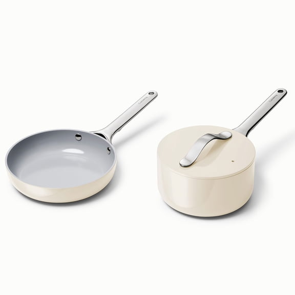 Caraway Ceramic Non-Stick Minis Duo Pots & Pans Cookware, 3- Piece