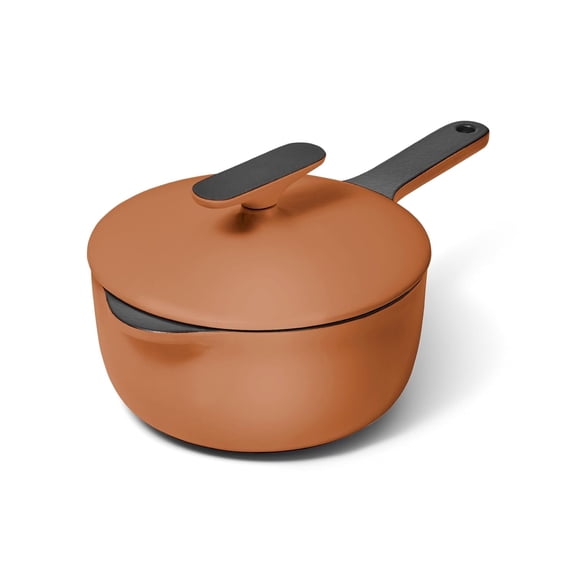 Caraway Enameled Cast Iron Dutch Oven - 8qt Dutch Oven With Lid - 3 Layer Enamel Coating - No Seasoning Required - Compatible With All Stovetops - Oven Safe - No Forever Chemicals - Cream