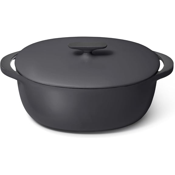 Caraway Enameled Cast Iron Dutch Oven - 8qt Dutch Oven With Lid - 3 Layer Enamel Coating - No Seasoning Required - Compatible With All Stovetops - Oven Safe - No Forever Chemicals - Rust