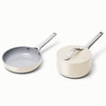 thumbnail image 1 of Caraway Ceramic Non-Stick Minis Duo Pots & Pans Cookware, 3- Piece, Cream, 1 of 9