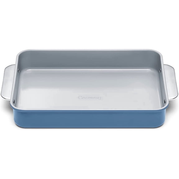 Caraway 9” x 13” Gray Aluminized Steel with Ceramic Coating Rectangular Pan, Non-Stick-Slate