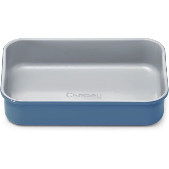 Caraway Nonstick 9” x 6.5” Small Rectangle Baking Pan – Aluminized Steel Core – Deep Ceramic Baking Pan for Casseroles, Lasagna & More - Slate