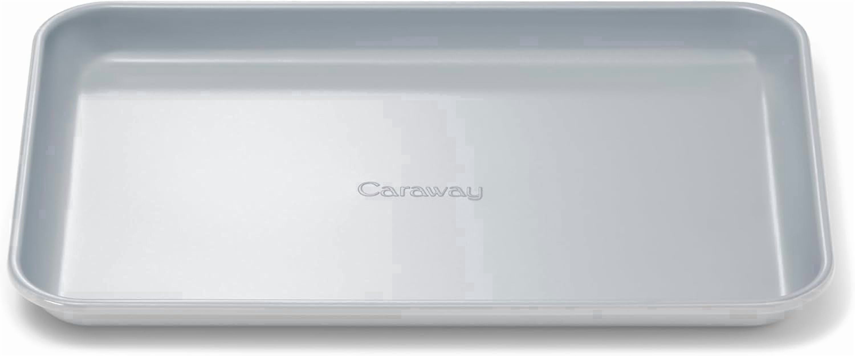 Caraway Nonstick Ceramic Small Baking Sheet (9x13”) – Oven Safe – Aluminized Steel Core – Mini Sheet Pan for Baking, Roasting & More - Gray