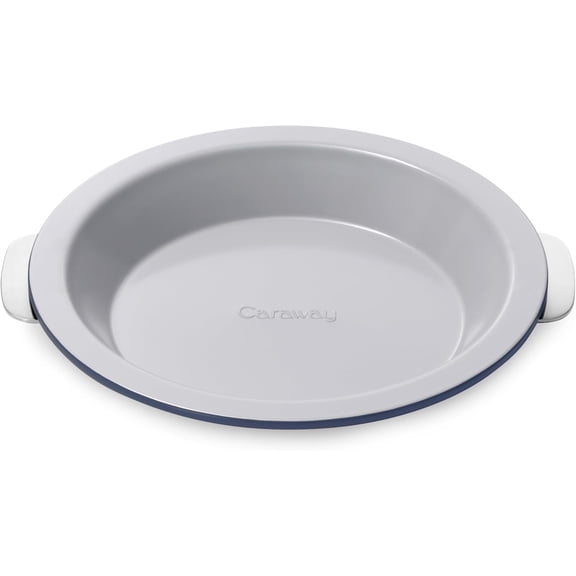 Caraway Pie Pan - 9” Non-Stick Ceramic Baking Pan with Handles - Oven Safe up to 550ºF - Navy