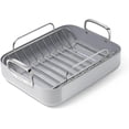 thumbnail image 1 of Caraway Roasting Pan - 16x13” Roasting Pan with Rack - Non-Stick Ceramic Coated - Oven Safe & Compatible with All Stovetops - Gray, 1 of 5