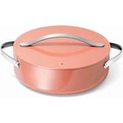 Caraway Rondeau - 6 Qt Non-Stick Pan with Lid - Perfect for Searing, Braising, Roasting - Perracotta