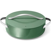 Caraway Rondeau - 6 Qt Non-Stick Pan with Lid - Perfect for Searing, Braising, Roasting - Sage