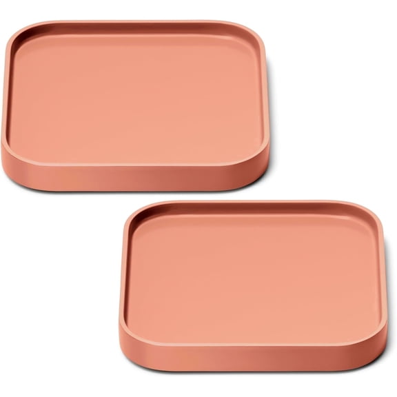 Caraway Silicone Base Stackable Drip Catching Heat-Resistant Non-Slip Spoon Rest Perracotta Set of 2