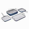 thumbnail image 1 of Caraway Square Cookware Set - Square Pans Set - Perfect for Griddling, Toasting, Searing, Roasting, and More - Non-Stick Ceramic Coated Pans - Navy, 1 of 5