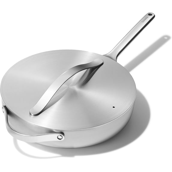 Caraway Stainless Steel Sauté Pan (4.5 Qt) - 5-Ply Stainless Steel - Oven Safe & Stovetop Agnostic - ,