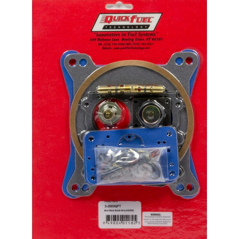 Quick Fuel Technology Carburetor Rebuild Kit Holley 4223/4224/Quick Fuel Gas 3-2003QFT Quick Fuel Technology Carburetor Rebuild Kit Holley 4223/4224/Quick Fuel Gas 3-2003QFT
