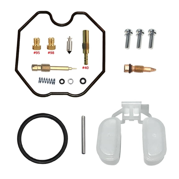OEM Grade Carburetor Rebuild Kit Compatible with 2003-2006 Honda NXR125 125cc Air-Cooled SOHC Carburetor Motorcycle with Float