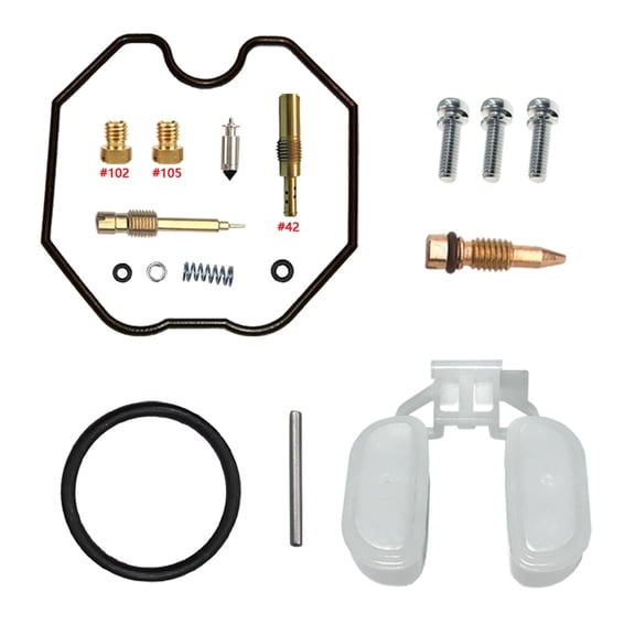 OEM Grade Carburetor Rebuild Kit Compatible with 2003-2009 Honda XR200 200cc Air-Cooled SOHC Carburetor Motorcycle with Float Set