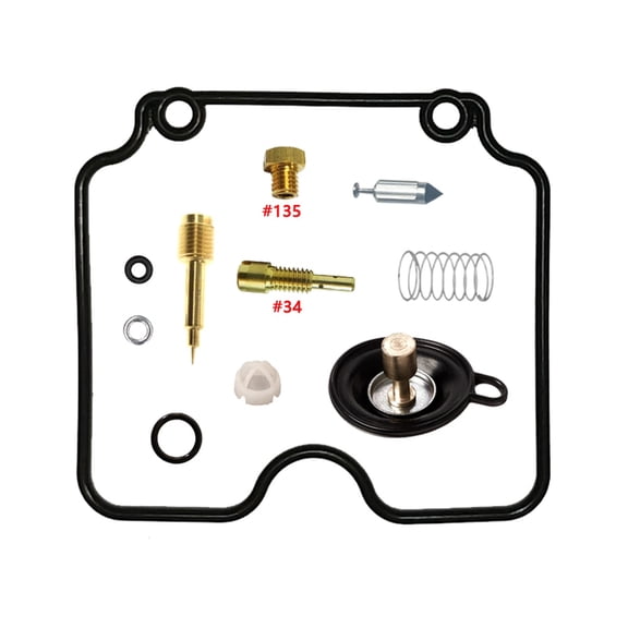 CarbForge Motorcycle Carburetor Rebuild Kit for Yamaha XG250 Tricker 2005 250cc Float Set