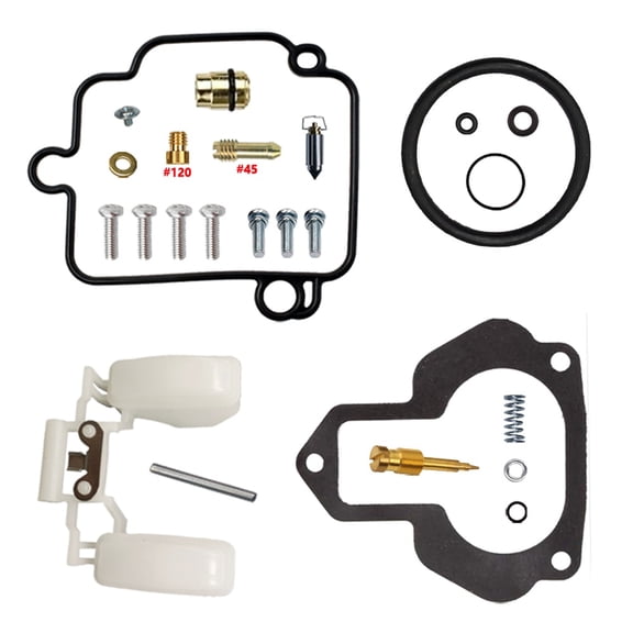 CarbForge Motorcycle Carburetor Rebuild Kit for Yamaha YFM350FW 350cc Float Atv Quad Repair