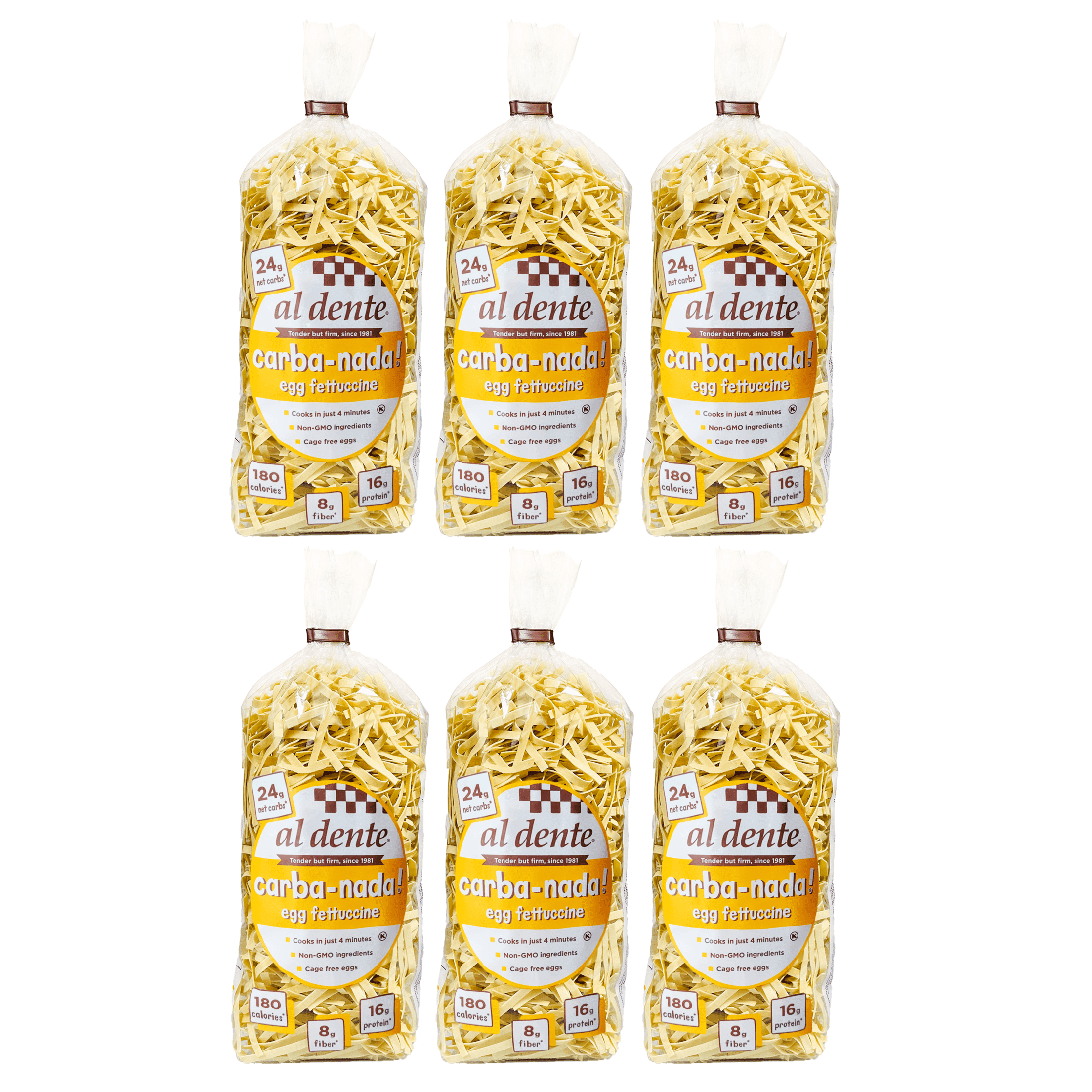 Carba-Nada Reduced Carb Pasta by Al Dente Pasta Company - Egg