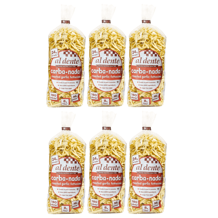 AL DENTE Carba-Nada Roasted Fettuccine, Garlic, 10 Ounce (Pack of 6)