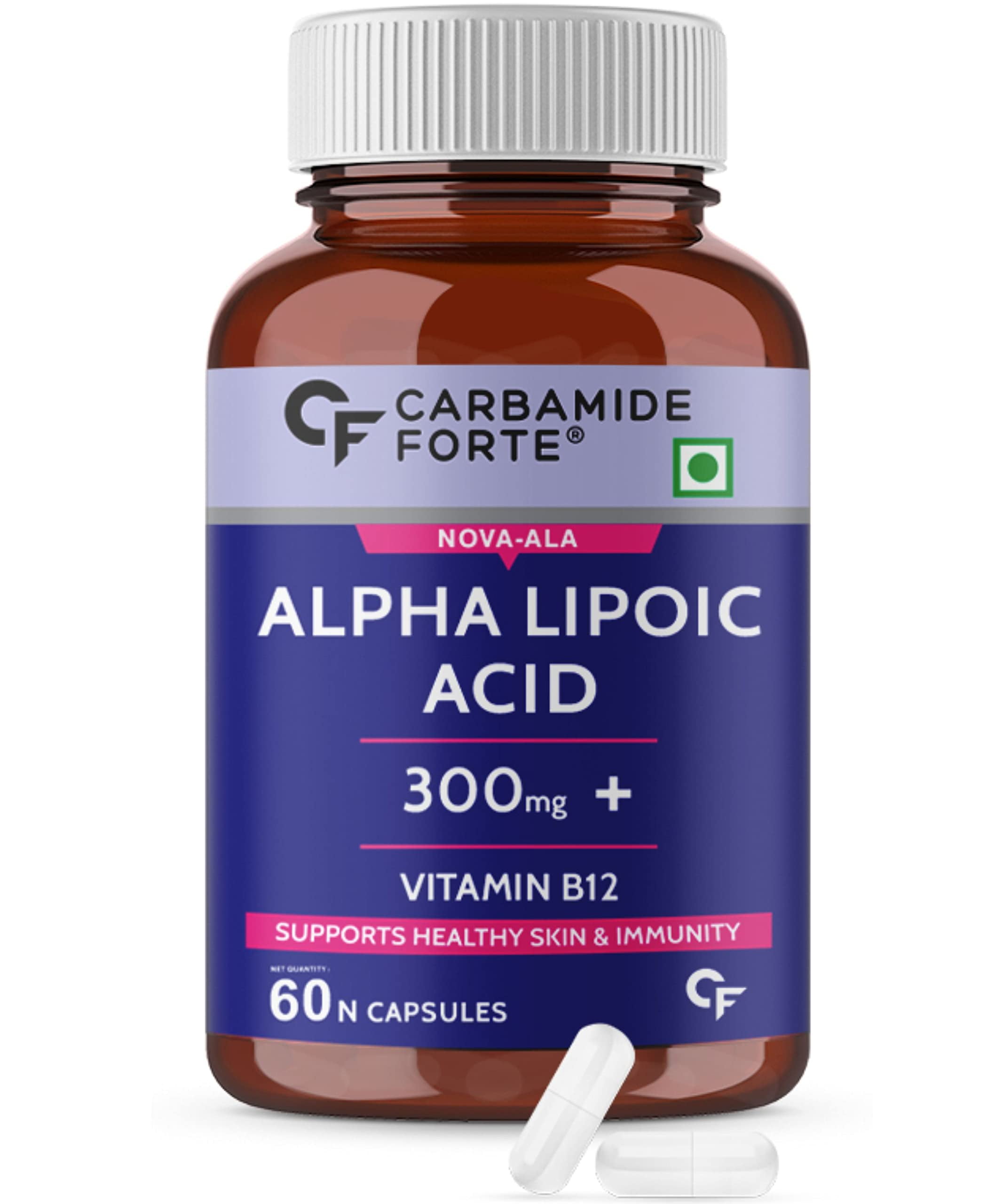 Carbamide Forte Alpha Lipoic Acid 300mg Capsules with Vitamin B12