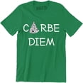 thumbnail image 1 of Carbe Diem - Pizza Lover Cool Slogan Motivational Women's T-Shirt, 1 of 4