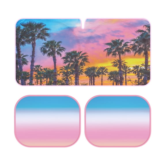 Carbella 3-Piece Automotive Sunshade Pack for Cars, Trucks, SUVs Gift Idea Block UV Rays Sun Protection