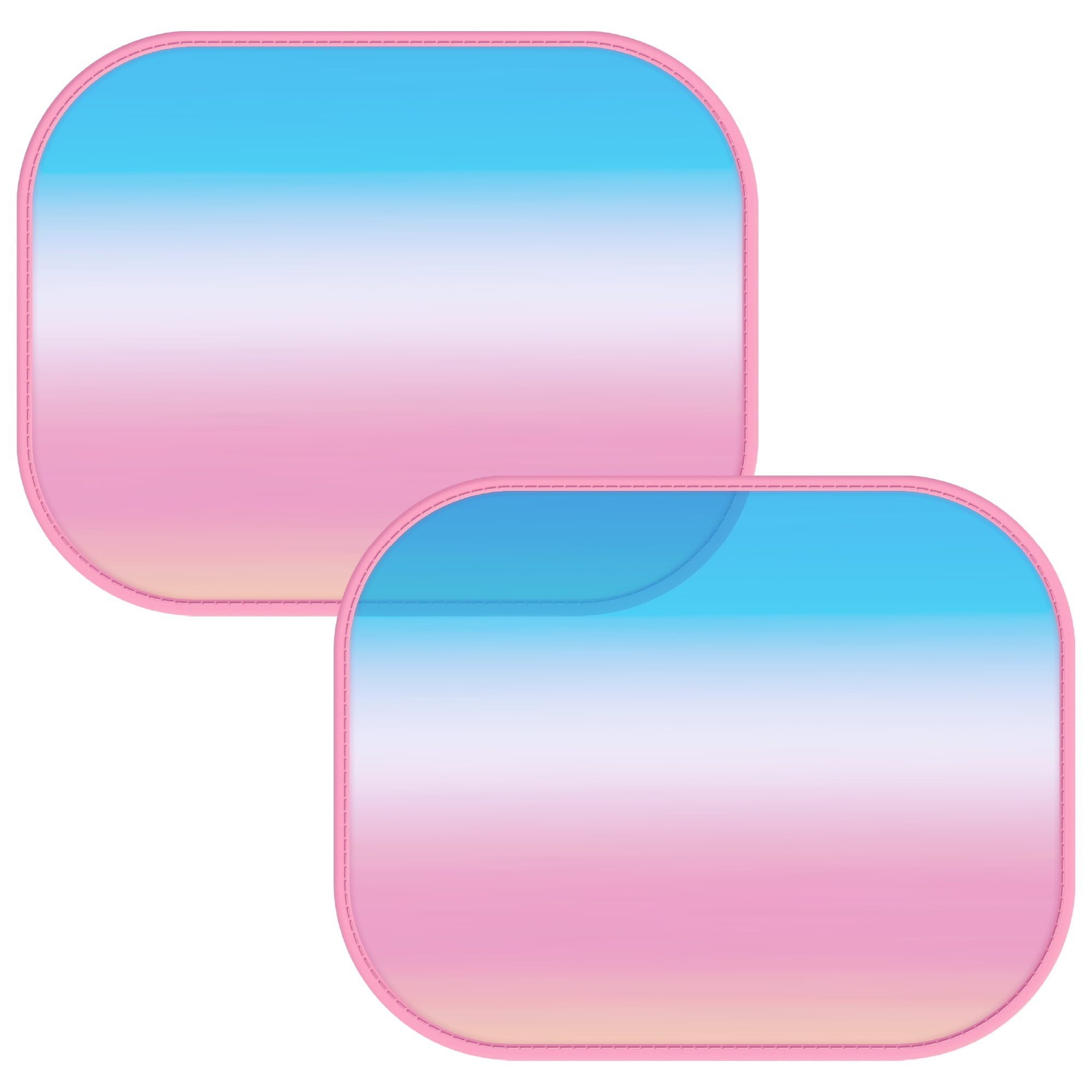 Carbella Rainbow Sunset Car Window Shades 2-Pack, Stylish Car Window Covers with Multicolor Finish, Blocks Heat and Glare, Ideal Car Shade for Kids Pets Baby Travel, Sun Shade for Car Window