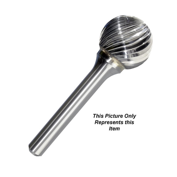 Manufacturer Varies Carbide Bur,Ball Shape,1/8 In,1/8 Shank 310-001082