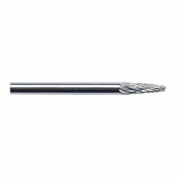 Manufacturer Varies Carbide Bur,Taper Radius End,1/4 19D918