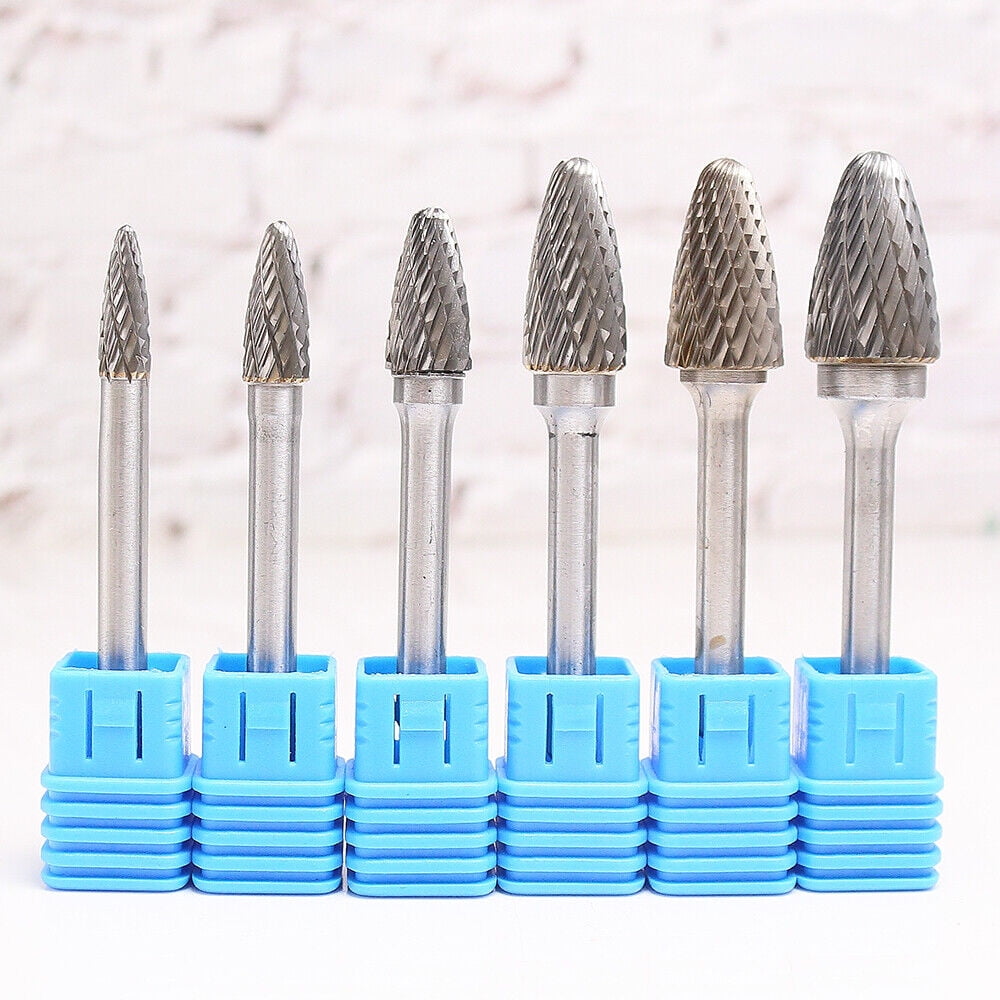 Carbide Burr Set Single/Double Cut Rotary Burr set 1/4 inch Shank Die