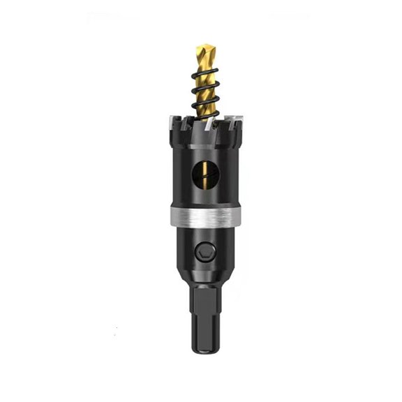 Carbide Hole Cutter Bit For Metalworking Alloy Construction Delivers Accurate Drilling On Steel Aluminum Panels
