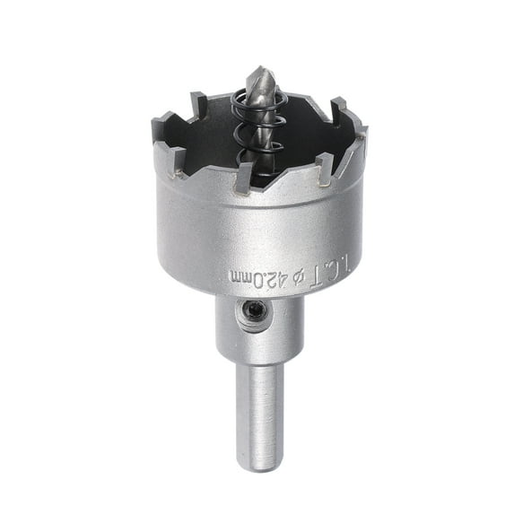 Carbide Hole Saw Cutter Drill Bit for Stainless Steel, 42mm