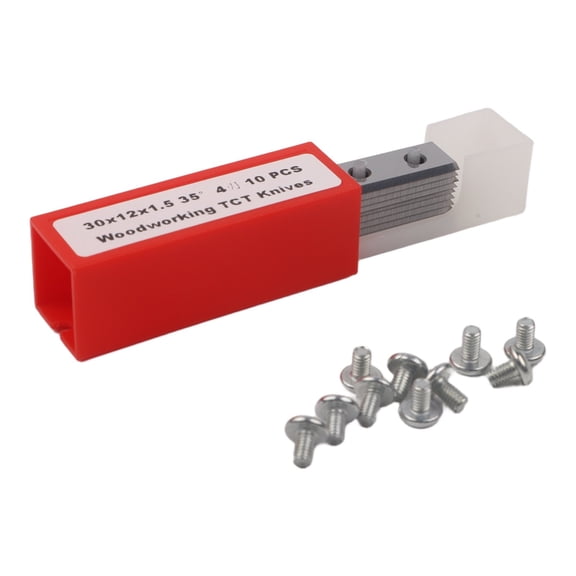 Carbide Indexable Inserts for Woodworking Planer 4 Cutting Edges High Hardness Smooth Replacement Blades for DIY Projects