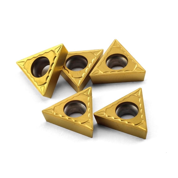 Carbide Insert TCMT16T304(TCMT32.51), Carbide Turning Inserts,TCMT Insert CNC Lathe Inserts for Lathe Turning Tool Holder Replacement Insert, 5 Pieces/Pack