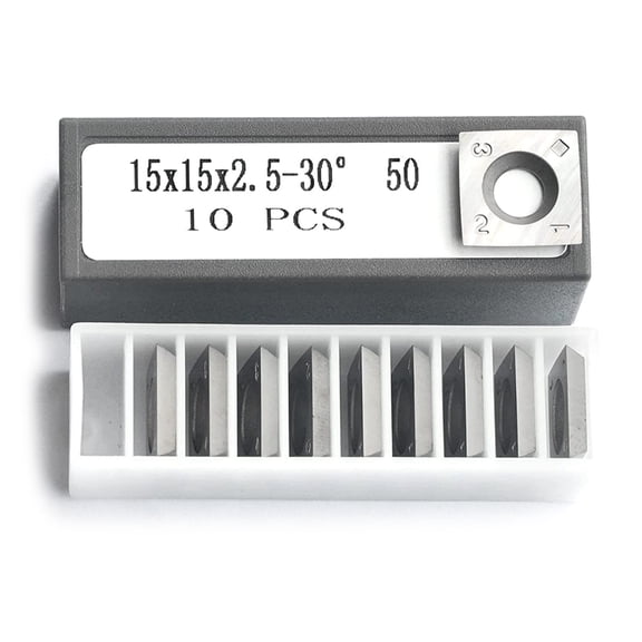 Carbide Inserts 15mm Square Carbide Cutter Helical KnivesB1ades15 x 15 x 2.5mm