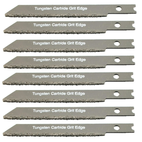 Carbide Jigsaw Blades 8x Universal U Shank Jigsaw Blades Drywall Hardie Board Fiberglass Jigsaw Blade Low Density Tile Saw Blades Cutting Backerboard And Abrasive Materials Grit Edge Smooth