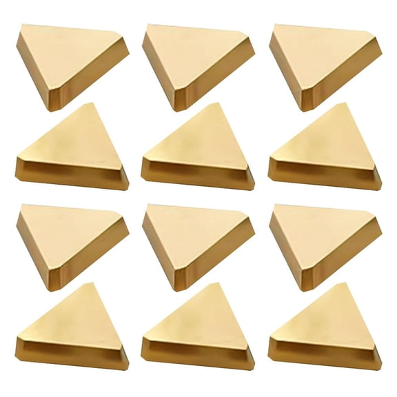 Carbide Milling Inserts TPCN32PDTR TPG32 Multilayer Coated Turning Inserts, Wear-Resistant CNC Toolholding Blades For Metalworking, Drilling And Cutting Applications, Gold, 10Pcs