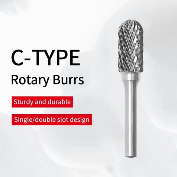 Carbide Rotary Burr Shank Type Single Double Slot Steel Type Single Double Slot Steel