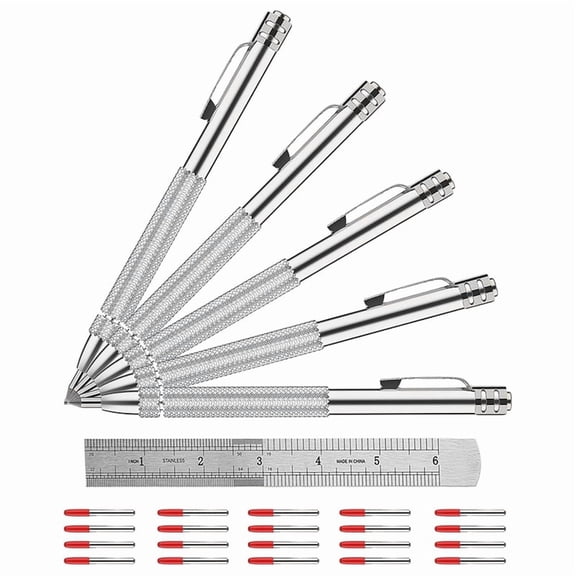 Carbide Scriber Set for Metalworking,Magnetic Knurled Engraving Tool for Steel/Glass/CeramicsWelding Scribe Kit