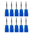 thumbnail image 1 of Carbide Square End Mill - 4 Flute - 1/16"4T (10 Piece, 1/16") - for Milling Alloy Steels, Hardened Steel, Metal & More – Mill Bits Sets for DIYers & Professionals, 1 of 4