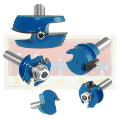 Neiko Neiko 5PC 1/2" Shank Ogee Cutter Router Bit Set | Jumbo Tungsten Carbide Wood
